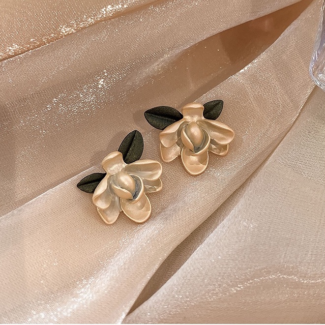 Khuyên tai thiết kế mặt hoa nhỏ phong cách vintage thanh lịch thời trang