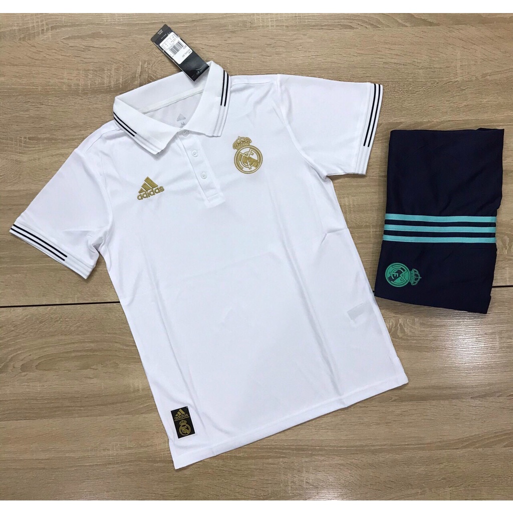 Bộ quần áo đá bóng đá banh Polo cao cấp [quần có túi] mới nhất 202122-Hàng vải thái