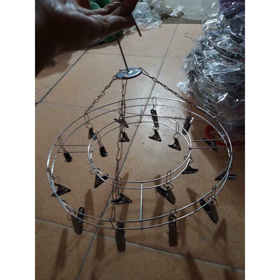 Móc dù tròn inox