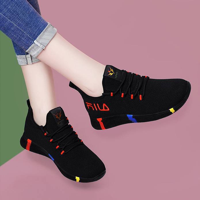 [Mã FASHIONT4WA2 giảm 10k đơn từ 50k] Giày sneaker thể thao nữ buộc dây siêu đẹp, siêu hot V232