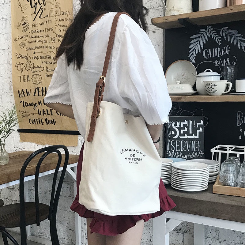 Túi Xách Bucket Cỡ Lớn Phong Cách Hàn Quốc Cho Nữ
