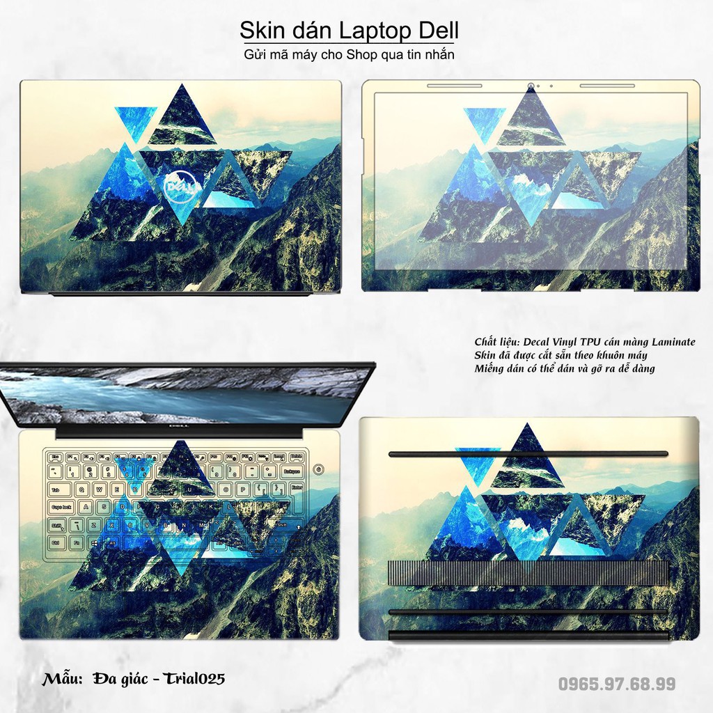 Skin dán Laptop Dell in hình Đa giác _nhiều mẫu 5 (inbox mã máy cho Shop)