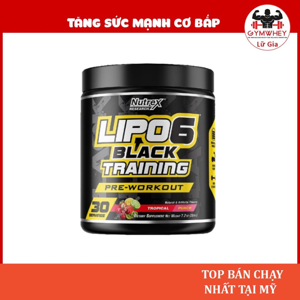 Lipo 6 Black Training Hỗ Trợ Giảm Mỡ Giảm Mỡ Bụng Trong Tập Luyện Nutrex Lipo 6 Black Training ( 30 lần dùng)