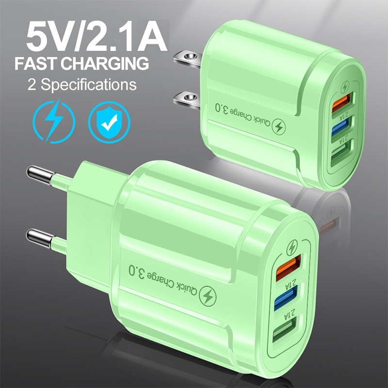 Ổ Cắm Sạc 3 Cổng USB Macaroon
