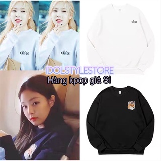 (kèm card hình) áo nỉ sweater của Rosé Rose Jennie BP