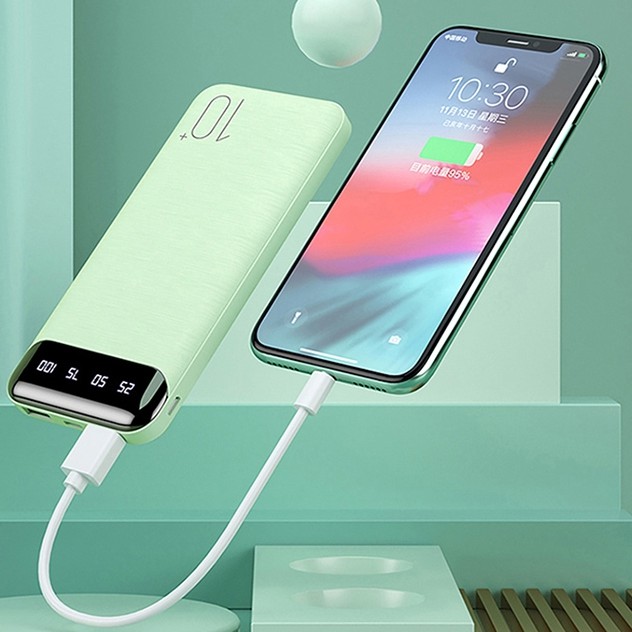 SDP01 - Pin sạc dự phòng chính hãng 10000mAh WK DESIGN WP-161 sạc 2 thiết bị cùng lúc, sạc nhanh 2.1A, bảo hành 6 tháng