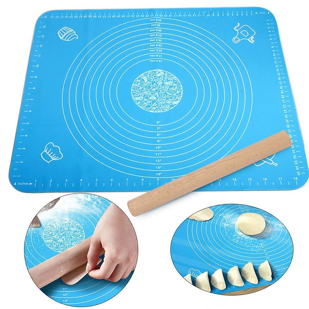 TẤM NHÀO BỘT silicone chống trượt không dính loại 40x50 cm dày dặn