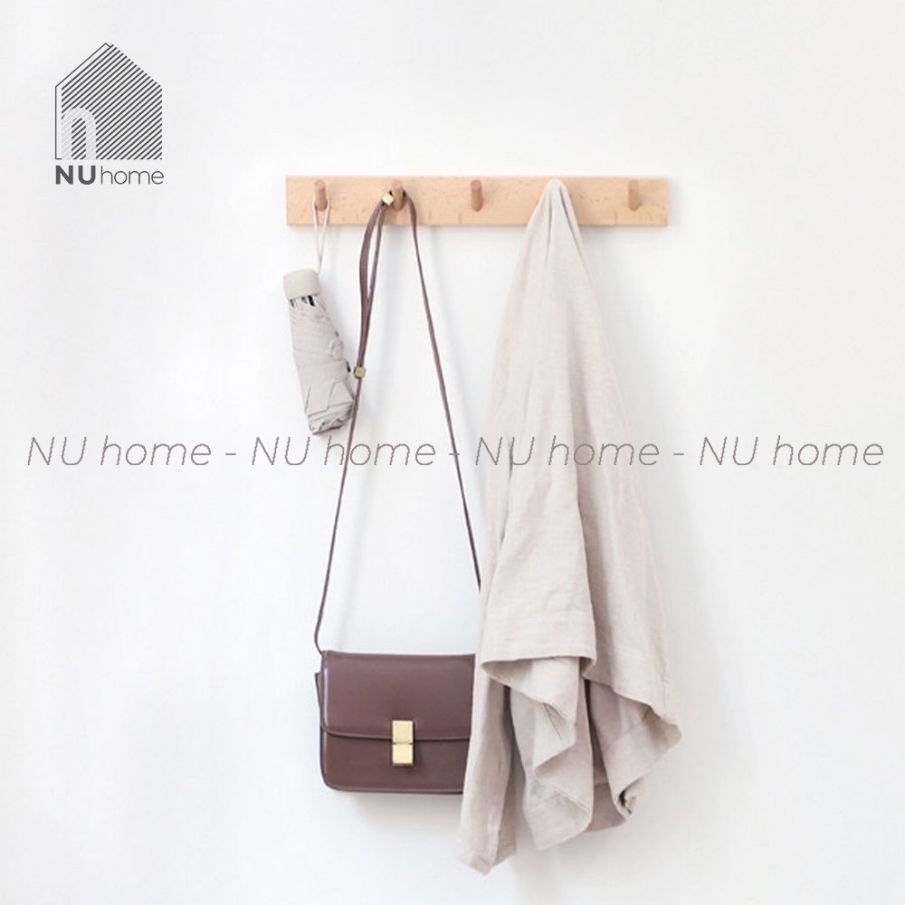 nuhome.vn | Móc gỗ treo đồ - Lin, móc treo quần áo mũ nón thiết kế mộc mạc chuẩn phong cách Nhật Bản