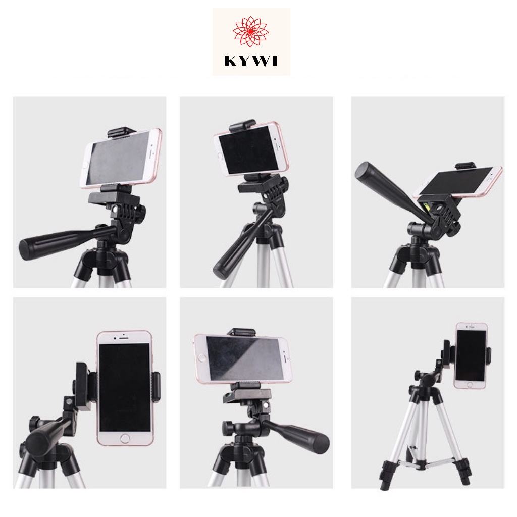 [Mã INBAU15 giảm 15K đơn 99K] Gậy chụp ảnh 3 chân, giá đỡ điện thoại, Tripod, cây livestream - KYWI SHOP