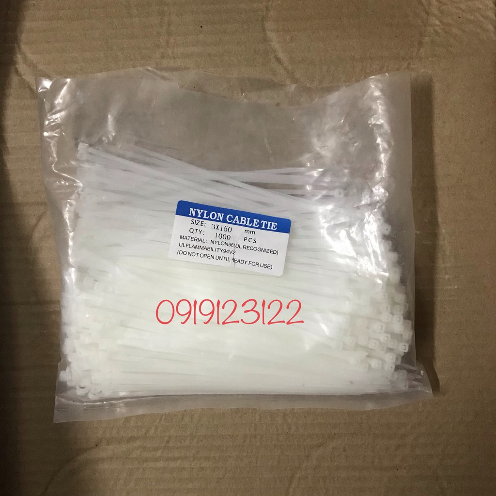 1kg Dây Thít nhựa, Dây Rút nhựa, Lạt Nhựa tùy chọn kích thước