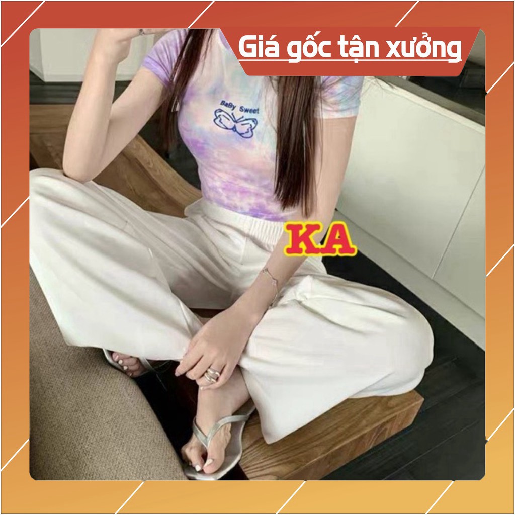 Áo croptop loang in bướm K&A | BigBuy360 - bigbuy360.vn