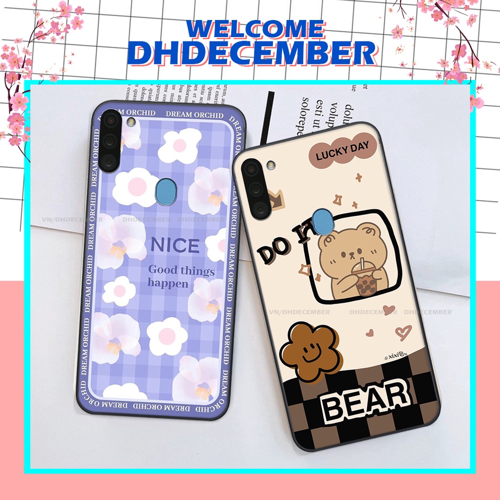 Ốp lưng Samsung Galaxy A11 / M11 in hình gấu K@ws, gấu nâu, dor@emon RẺ- ĐẸP- BỀN