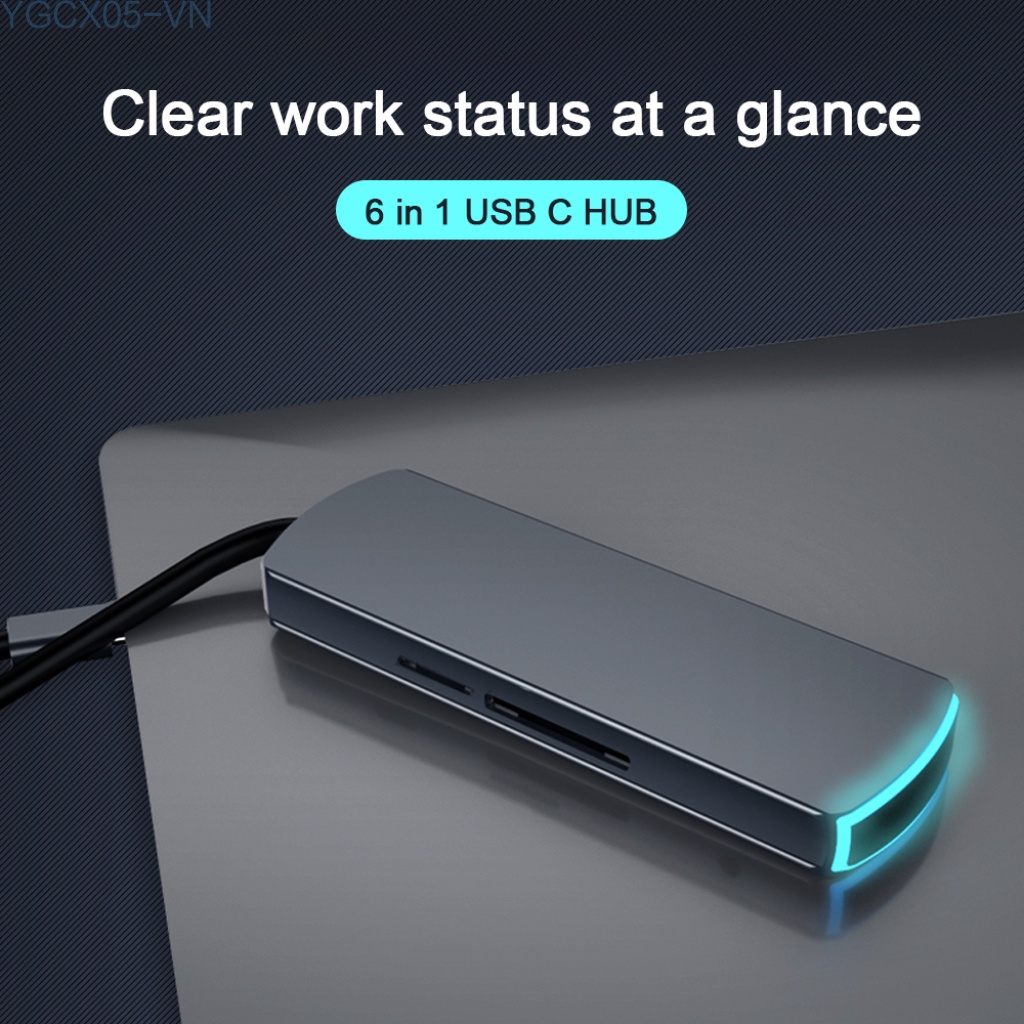 Đầu Đọc Thẻ Nhớ Sd / Tf Ethernet 3 Usb 3.0 6 Trong 1 Cho Macbook | BigBuy360 - bigbuy360.vn