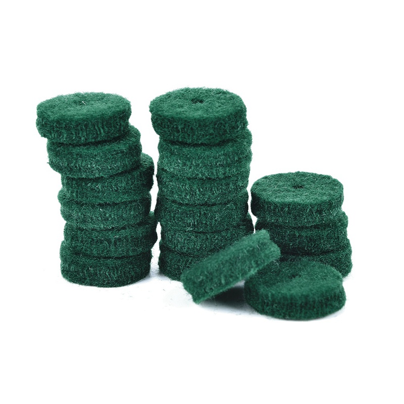 Set 90 vòng đệm phím vải nỉ và dải nỉ đệm dưới bệ búa đàn piano màu xanh lá cây dành cho sửa chữa