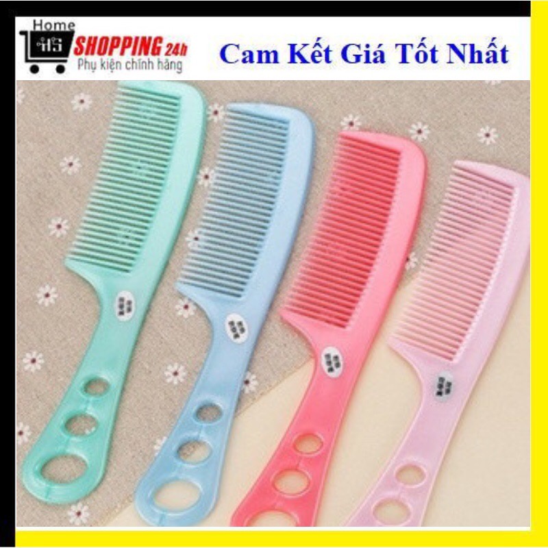 Lược nhựa chải tóc / Lược chải đầu Có Cán Màu Kẹo