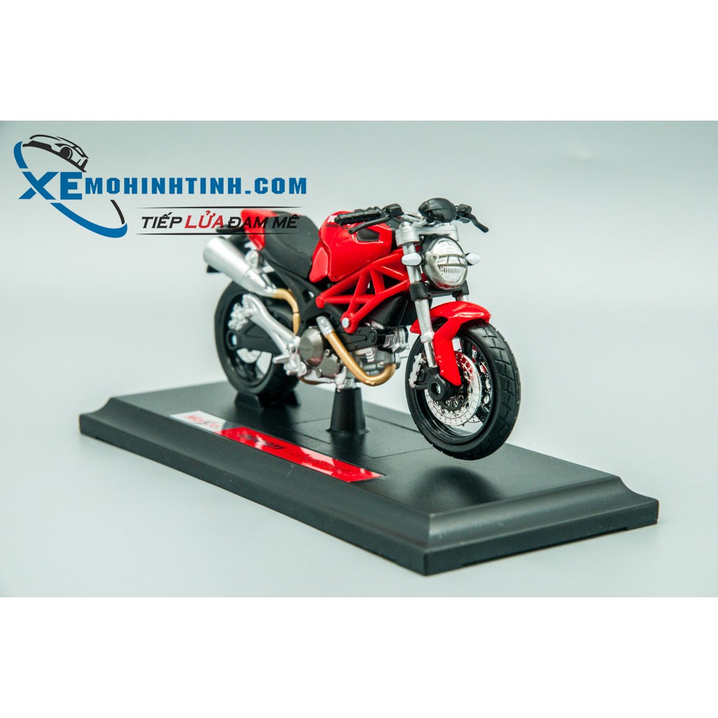 Xe Mô Hình Ducati Monster 696 1:18 Maisto (Đỏ)