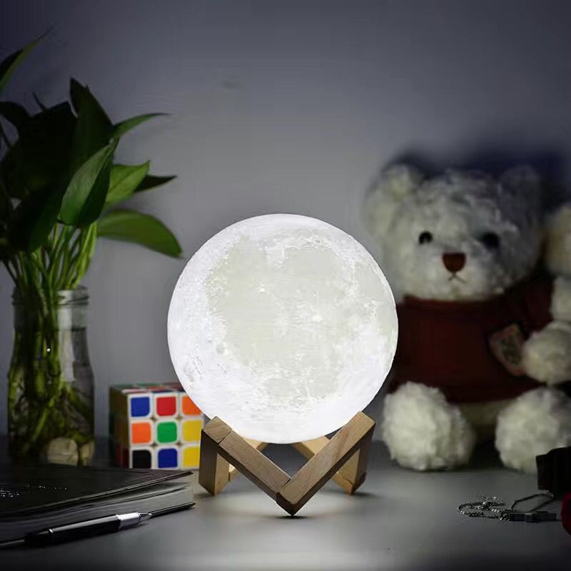 Đèn Ngủ Led 3d 7 Màu Hình Mặt Trăng