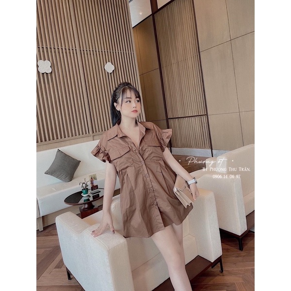 Sơ mi tay bèo túi hôp bigsize 50 đến 90kg