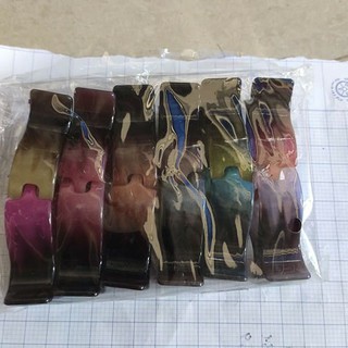 sét 2 kẹp tóc 5 răng màu đen