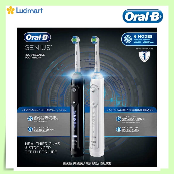 Bàn chải điện Oral B Pro 1000 Pro 3000 Pro 5000 Pro 6000 Genius [Hàng Đức]
