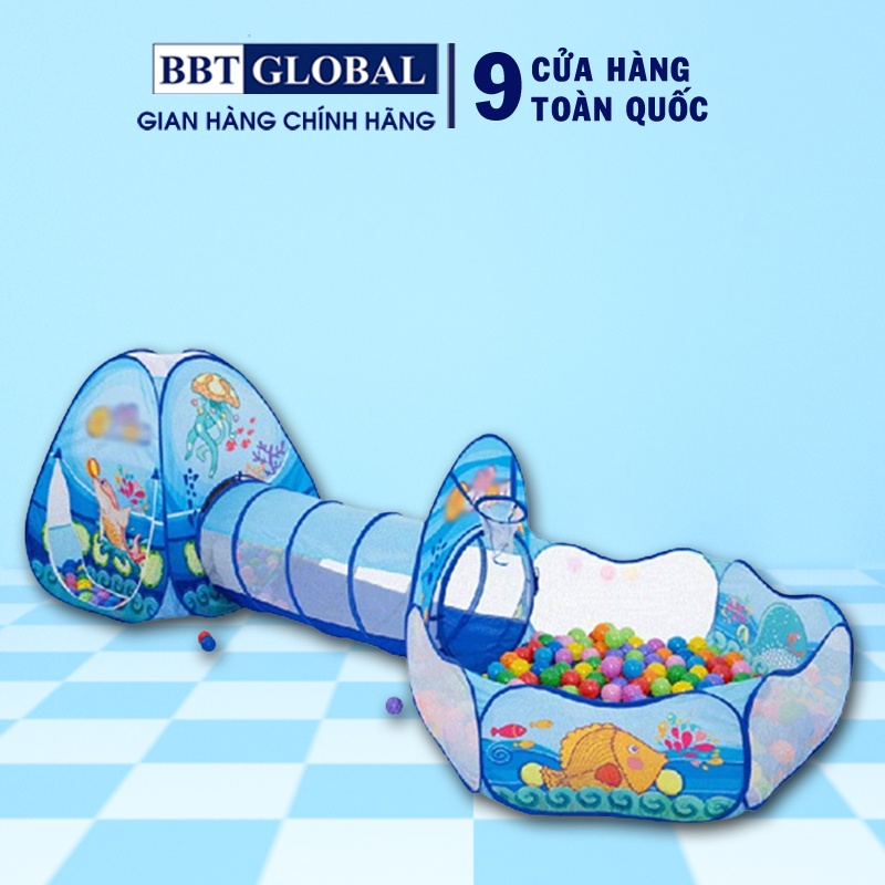 Nhà bóng chui ống 3 khoang đại dương xanh BBT Global 1384