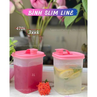 Tupperware ❤️Freeship❤️Bình nước Slim line Pitcher 350ml - 1000ml