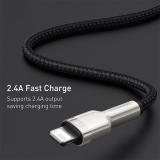 Cáp sạc nhanh Baseus cổng USB 2.4A dành cho iPhone 11 12 Pro Max