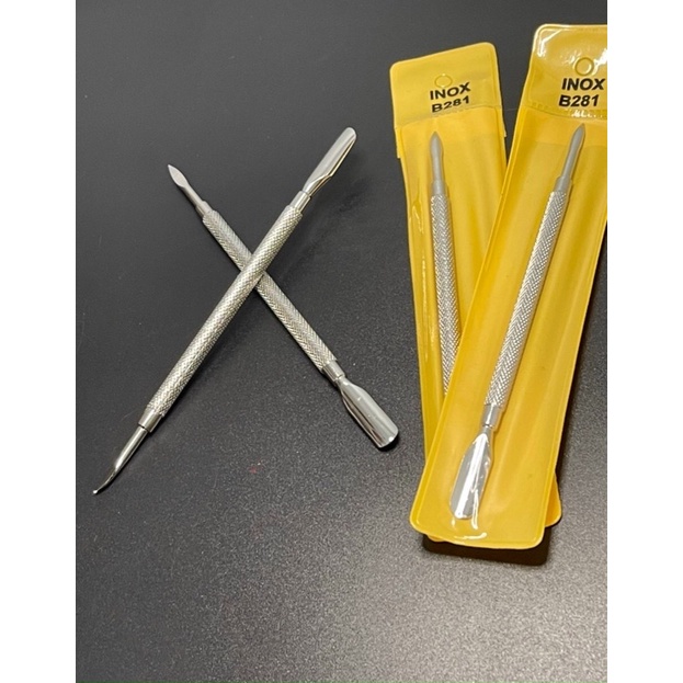 Cây đẩy da chết lấy khoé , cây cạo sơn gel inox