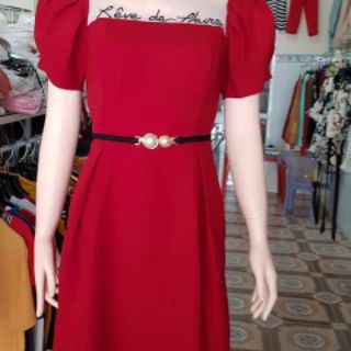 Đầm xòe tay phồng