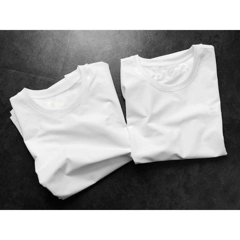 Áo Thun Trắng Tay Lỡ Form Rộng Nam Nữ Oversize