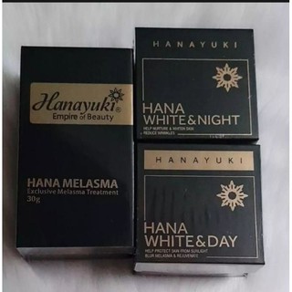 [Chính hãng-Hanayuki)BỘ 3 HANAYUKI GIẢM NÁM DƯỠNG TRẮNG(HANA WHITE DAY, HANA MELASMA, HANA MELASMA NIGHT)