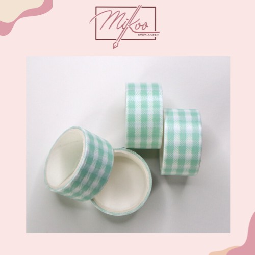 Set Washi Tape Caro Pastel Đáng Yêu Nhiều Màu