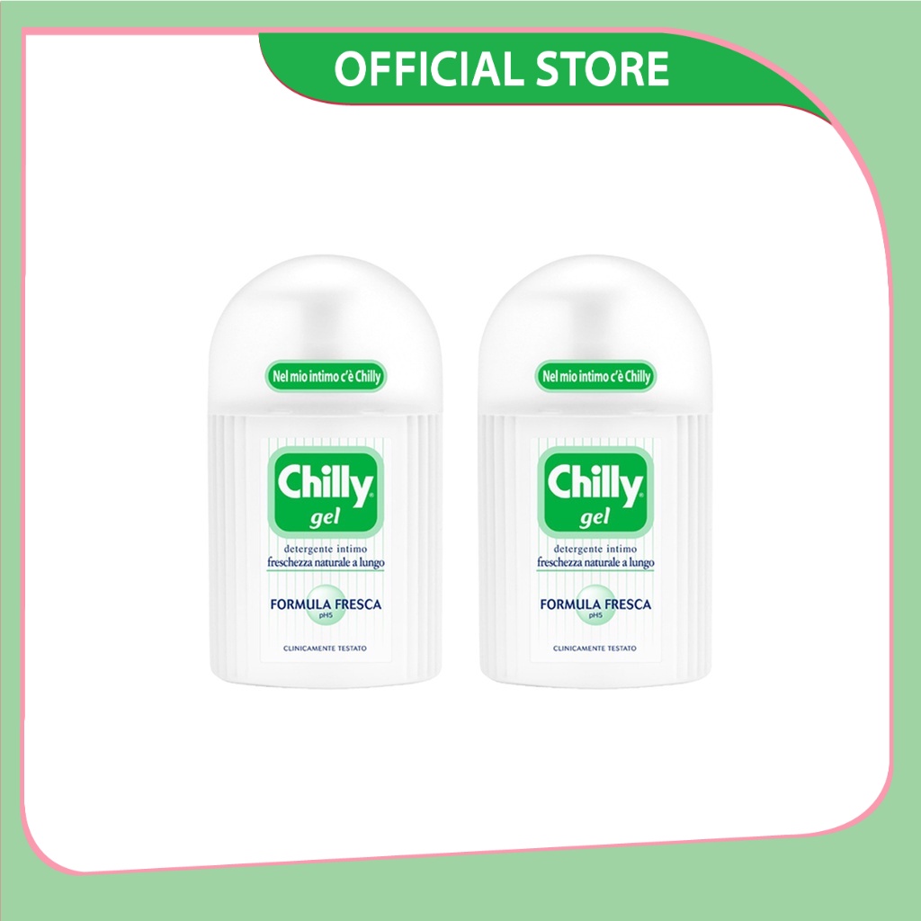 Combo 2 Dung dịch vệ sinh phụ nữ Chilly Gel - Se se lạnh, bùng tươi mát -  số 1 tại Italy - (200ml/chai)