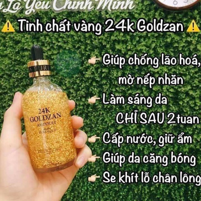 Serum tinh chất vàng 24k goldzan Hàn quốc hịn nha các chế !