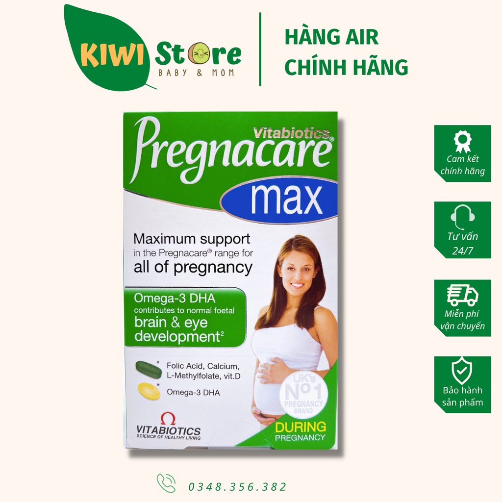 Vitamin tổng hợp Pregnacare max bầu Anh