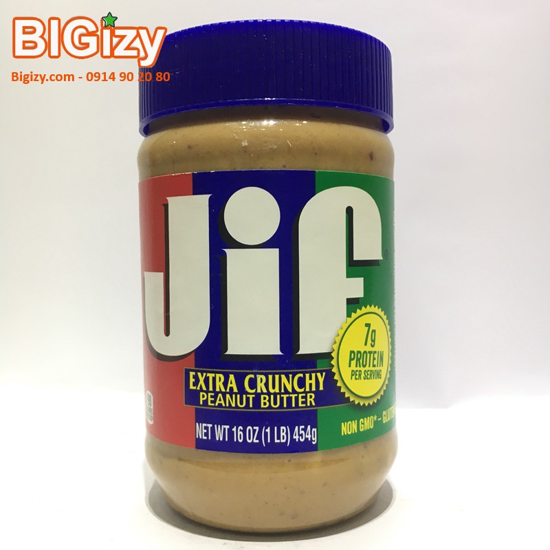 Bơ Đậu Phộng Mịn Jif (454g)