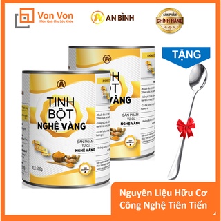 Combo 2 Hộp Tinh Bột Nghệ Vàng An Bình 500gr (Có Kiểm Nghiệm ATTP Và Chứng Nhận Của Viện)