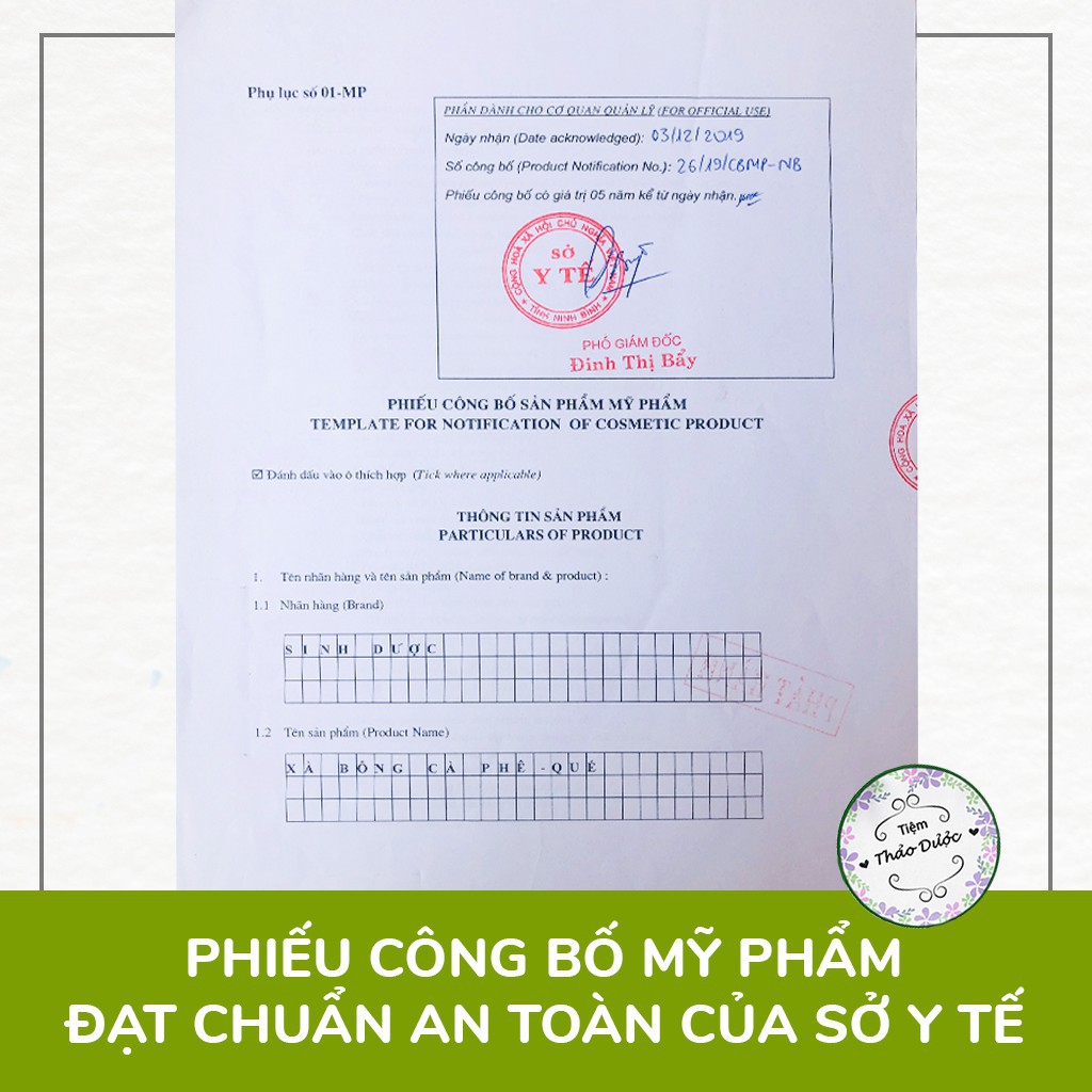 Xà bông Quế Cà phê Thiên Nhiên Sinh Dược (Bánh 100 gr)-Xà Phòng Tác Dụng Dưỡng Da, Làm Ấm