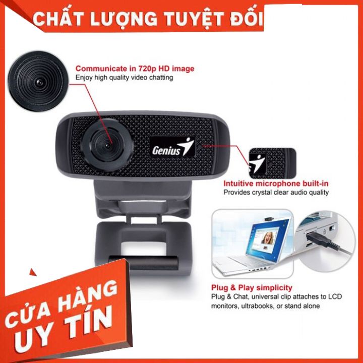 Webcam Genius Facecam 1000X độ phân giải HD - Hàng chính hãng | BigBuy360 - bigbuy360.vn