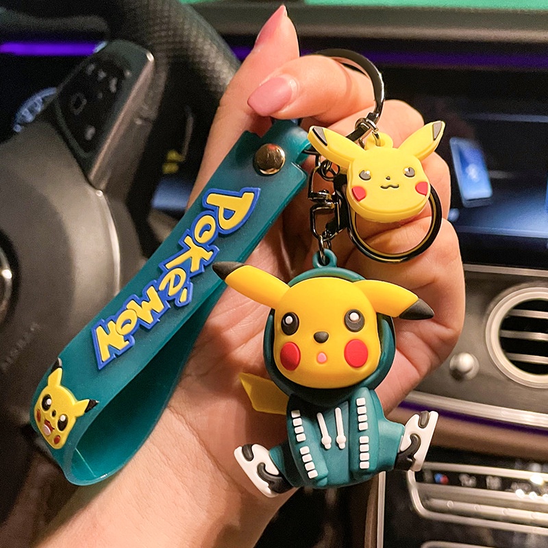 Móc Khóa Hình Pikachu Hoạt Hình Dễ Thương