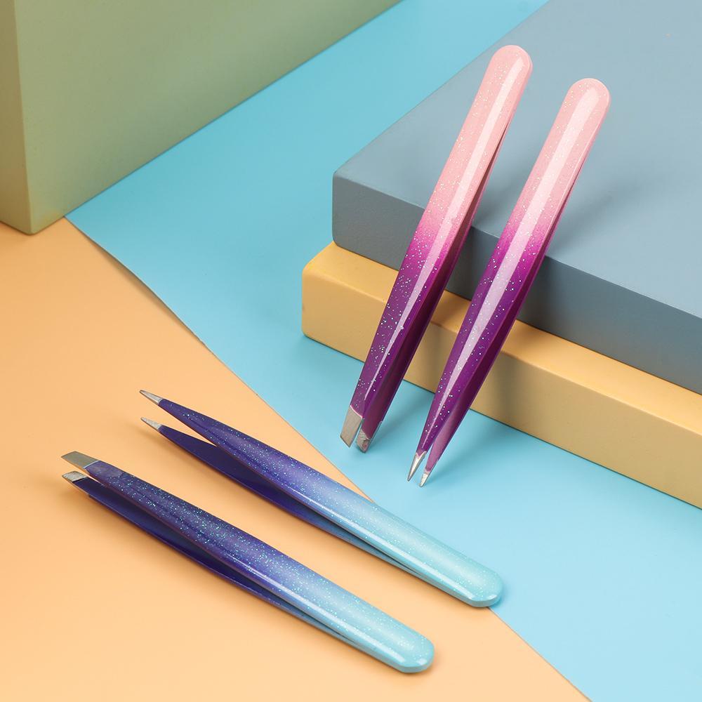 Nhíp Nhổ Lông Mày Đầu Nghiêng Màu Sắc Gradient EUCA