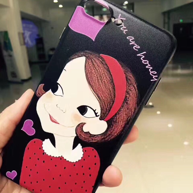 Ốp cô gái đeo nơ