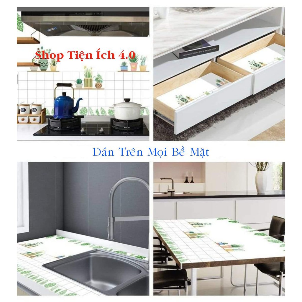 [ 3 m ] Giấy Dán Bếp Tráng Nhôm Chịu Nhiệt Chống Dầu Mỡ Khổ Rộng 60 cm x Dài 3 m