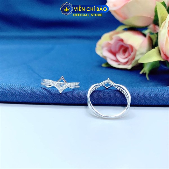 Nhẫn bạc nữ Cute Bow chất liệu bạc 925 thời trang phụ kiện trang sức nữ thương hiệu Viễn Chí Bảo N400513