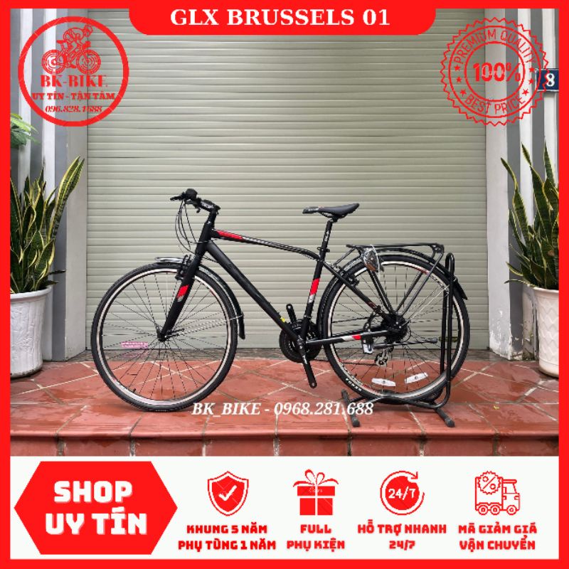 Xe Đạp GLX Brussels 01 - Khung Nhôm, Groupset Shimano 24 tốc độ