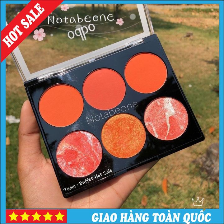 🌈Phấn Má Hồng + Màu mắt + bắt sáng 6 Ô Odbo Color Harmony OD104 THÁI LAND XỊN SÒ 🌈