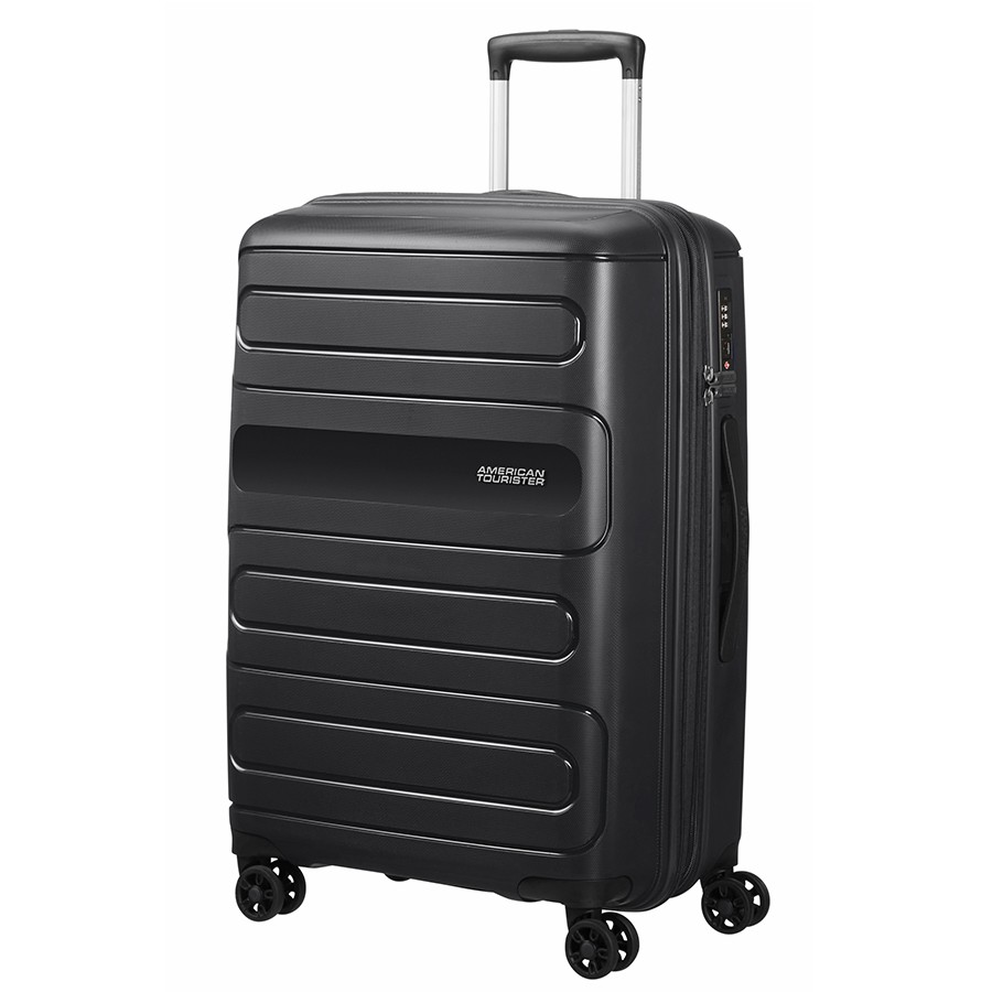 Vali kéo Sunside AMERICAN TOURISTER: Bánh xe đôi xoay 360 độ ; Khả năng nới rộng (size trung và đại)