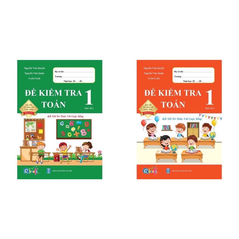 Sách - (Combo 2 tập) Đề Kiểm Tra Toán 1 - Kết Nối Tri Thức Với Cuộc Sống