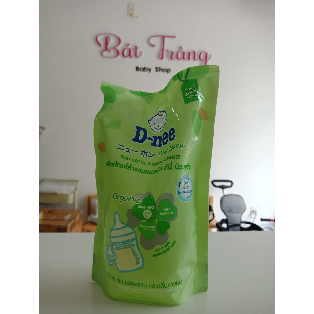 Nước rửa bình sữa Dnee Organic 600ml - Mẫu Mới