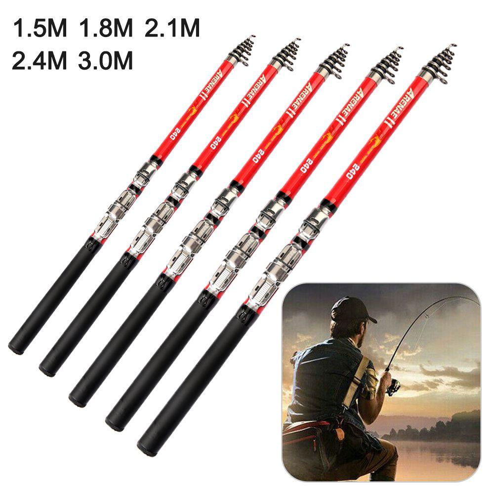 MUVAKO Cần câu cá  siêu nhẹ có thể điều chỉnh tiện dụng